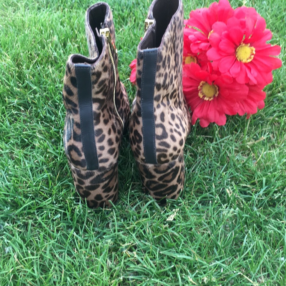 J. Crew Calf Hair Leopard Booties - Picture 5 of 5